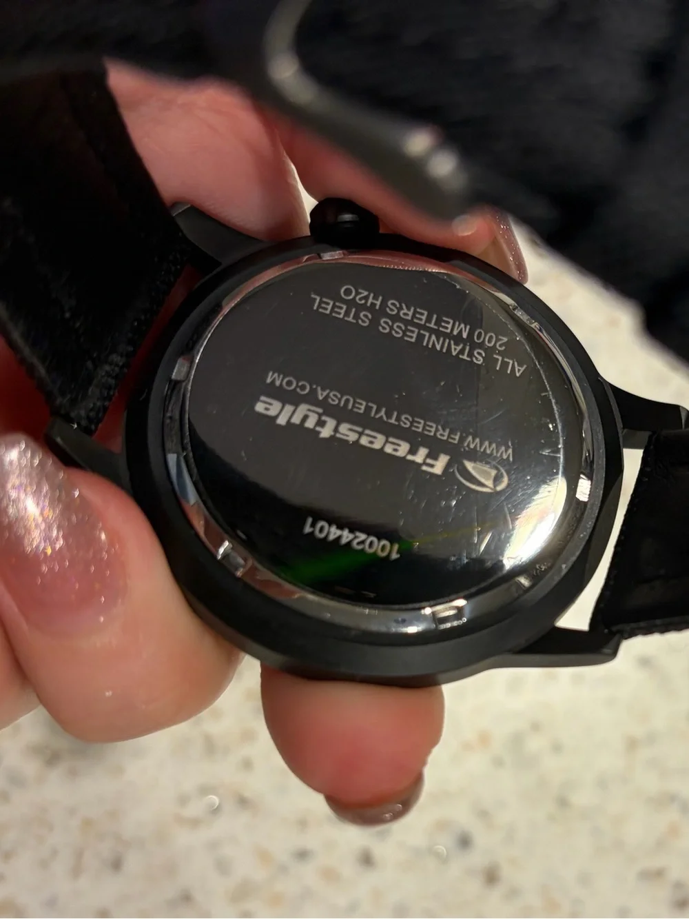 Freestyle Black Watch with Red Accents